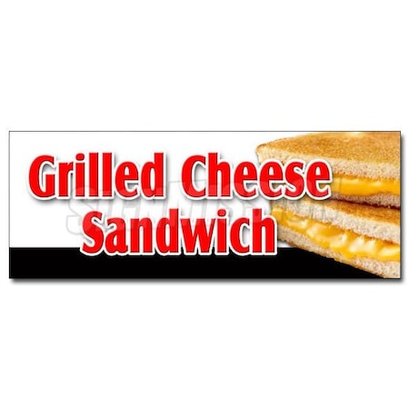 Signmission GRILLED CHEESE SANDWICHsticker sandwich soup melted toast turkey ham, D-24 Grilled Cheese Sandwich D-24 Grilled Cheese Sandwich